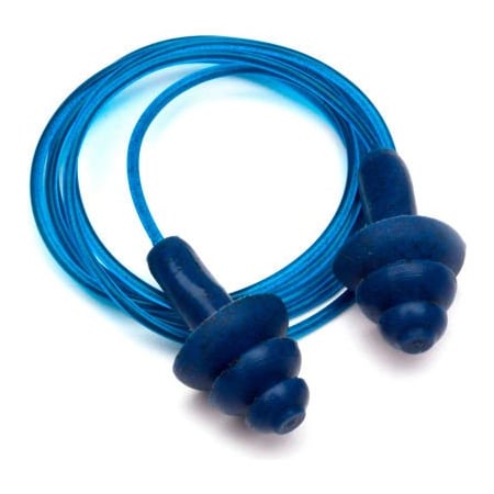 Pyramex Metal Detectable Reusable Corded Earplugs - Pkg Qty 50 RPD3001